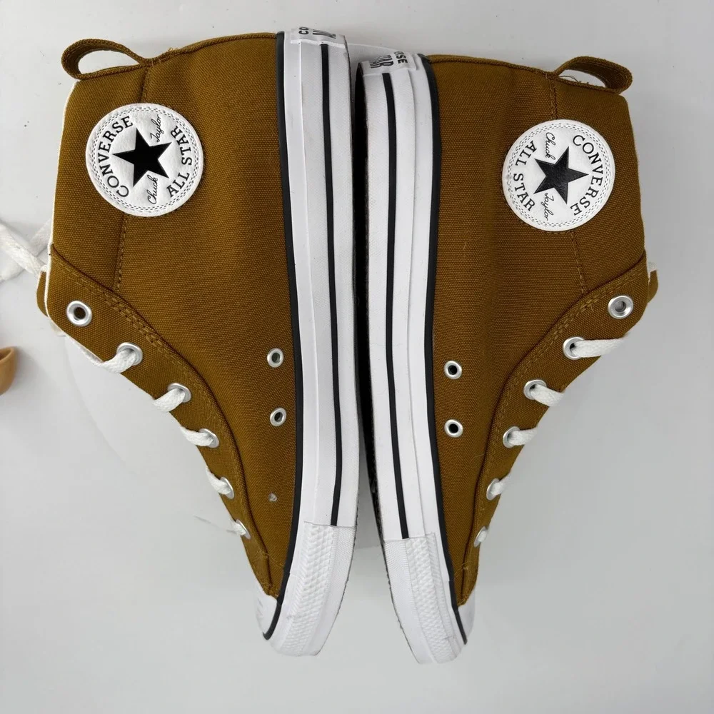 Converse Chuck Taylor CTAS Street Mid‎ Dark Wheat  Mens Sz 11 Sneakers Classic